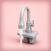 <p>1 robinet avec circulation d’eau</p>