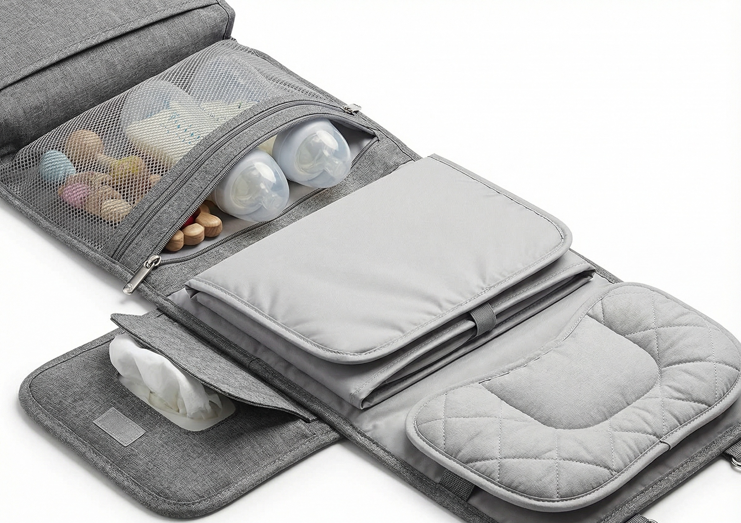 Organisateur & Matelas à Langer Portable 2-en-1